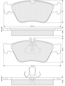 Колодки гальмівні, дискові (набір) STARLINE BDS227