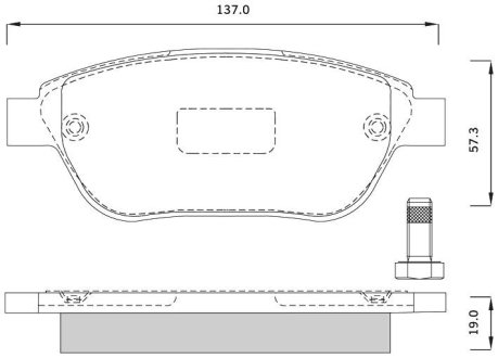 Комплект гальмівних колодок STARLINE BDS248