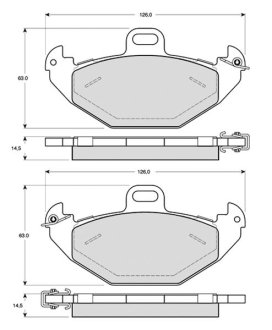 Гальмівні колодки дискові STARLINE BD S299