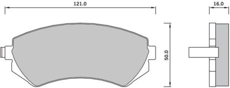 Комплект гальмівних колодок STARLINE BDS392