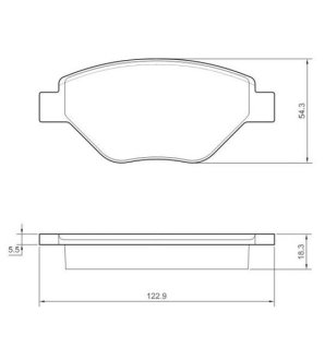 Гальмівні колодки дискові STARLINE BD S435