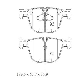 Гальмівні колодки дискові STARLINE BD S439