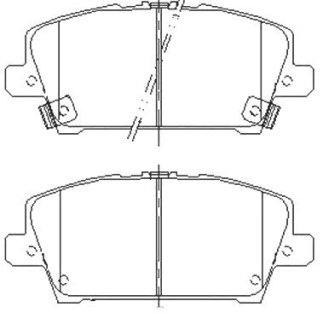 Гальмівні колодки дискові STARLINE BD S485