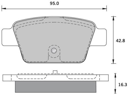 Гальмівні колодки дискові STARLINE BDS836P