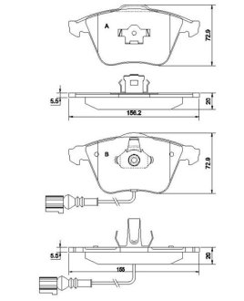 Гальмівні колодки дискові STARLINE BDS837P