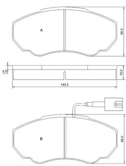 Гальмівні колодки дискові STARLINE BDS839P