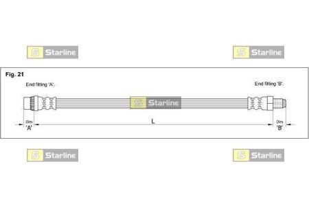 Гальмівний шланг STARLINE HA DA.1226