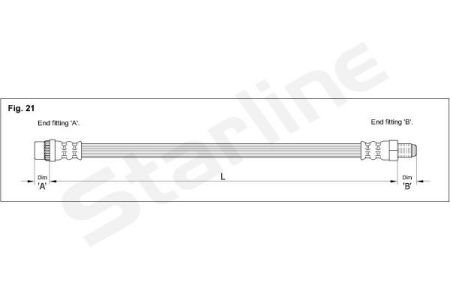 Гальмівний шланг STARLINE HADA1271