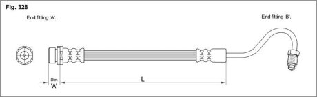 Гальмівний шланг STARLINE HA ST.1007