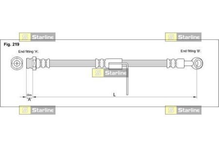 Шланг гальмівний STARLINE HAST1036