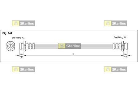 Шланг гальмівний STARLINE HAST1062