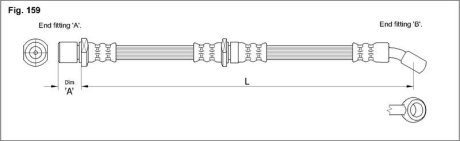 Гальмівний шланг STARLINE HA ST.1150