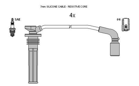 Комплект кабелiв запалювання STARLINE ZK 6882