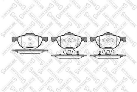 Колодки гальмівні дискові передні HONDA ACCORD (CL_, CM_) 02/2003-03/2008 STELLOX 1079002-SX