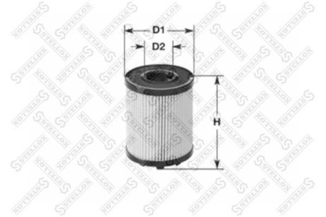 Фільтр оливний (вставка) OPEL ASTRA G 1.8I 16V 02/1998-12/2009, OPEL CORSA C (F08, F68,F08, W5L) 1.8GSI 09/2000-11/2006, OPEL OMEGA B (21_, 22_, 23_, 25_, 26_, 27_) 2.5I-3.2I 03/1994-07/2003, OPEL VECTRA B (36_) 10/1995-07/2003, OPEL VECTRA C 3.2 V6 STELLOX 20-50182-SX