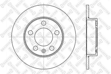 Гальмівний диск STELLOX 60204761SX