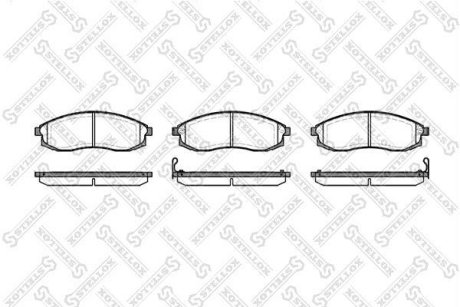 Колодки гальмівні дискові передні NISSAN CEFIRO 3.0 10/1994 - 12/1999, NISSAN MAXIMA QX IV (A32) 2.0, 2.5V6 24V, 3.0 03/1994 - 08/2000, NISSAN MAXIMA III (J30) 3.0 11/1991 - 0219/95 STELLOX 609002-SX