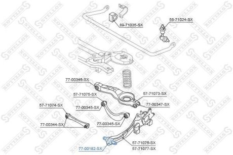 Сайлентблок STELLOX 7700182SX