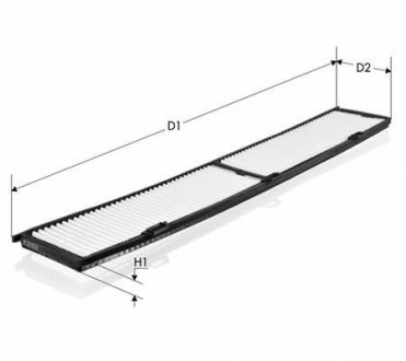 Фільтр салону BMW 1 (E81, E87, F20), 3 (E90), X1 (E94) Tecneco CK8430 (фото 1)