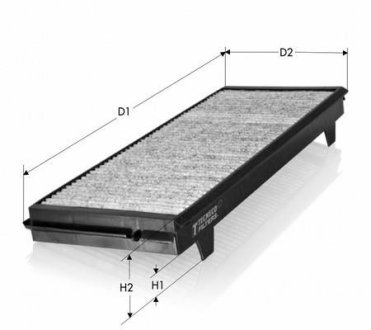 Фільтр салона вугіл. Saab 9-3 97-09 Tecneco CK8778C
