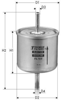 Фільтр паливний Ford Escort 1.4 92-/Fiesta 1.4 96-/Mondeo 2.0i 16V 93- Tecneco IN98