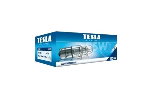 Автолампа Standard R5W BA15s 5 W прозрачная TESLA B55102