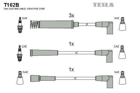 Провода в/в Opel 1,3-1,6 TESLA T162B