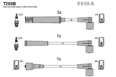 Дроти запалення, набір TESLA T269B