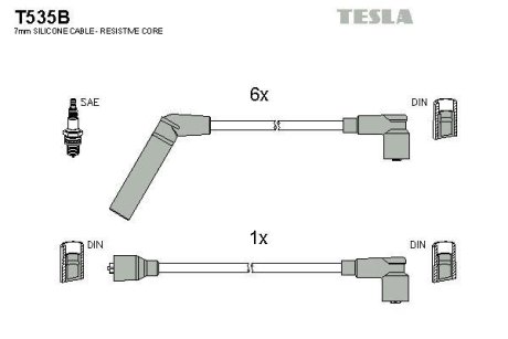 Дроти запалення, набір TESLA T535B