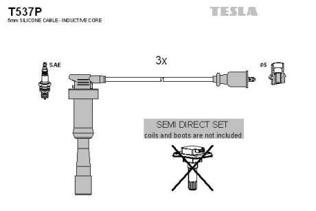 Дроти запалення, набір TESLA T537P