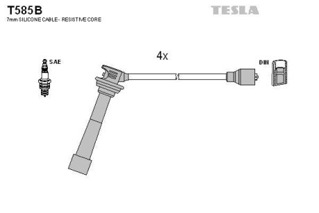 Дроти запалення, набір TESLA T585B