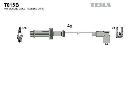 Дроти запалення, набір TESLA T815B