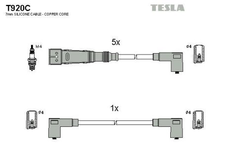 Дроти запалення, набір TESLA T920C