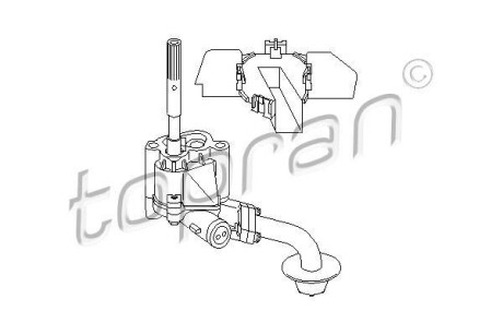 Насос масла TOPRAN / HANS PRIES 100256