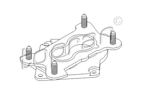 Гумовий фланець карбюратора TOPRAN / HANS PRIES 100961