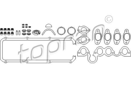 Набір прокладок, головка цилиндра TOPRAN / HANS PRIES 101479