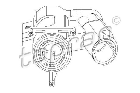 Корпус замка запалення TOPRAN / HANS PRIES 102413