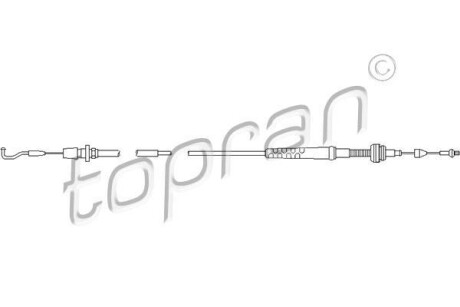 Тросик газу TOPRAN / HANS PRIES 102647