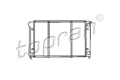 Радиатор, охлаждение двигател TOPRAN / HANS PRIES 102726