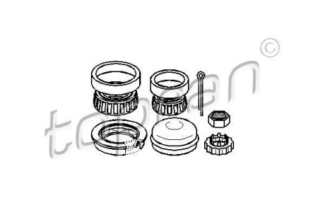 Набір підшипника маточини колеса TOPRAN / HANS PRIES 102832