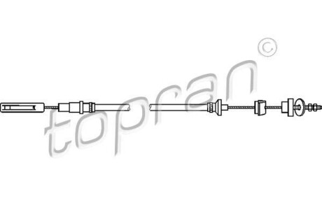 Трос зчеплення TOPRAN / HANS PRIES 102853