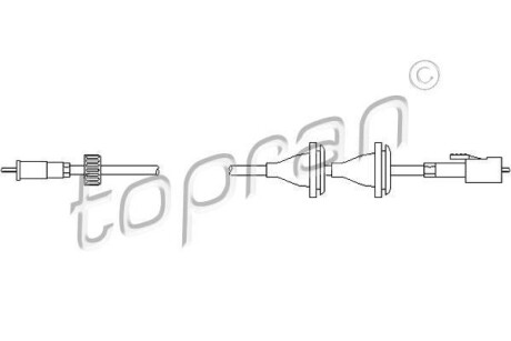 Тросик спідометра TOPRAN / HANS PRIES 102971