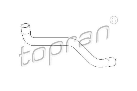 Шланг гумовий системи охолодження TOPRAN / HANS PRIES 103000