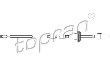 Тросик спідометра TOPRAN / HANS PRIES 103336