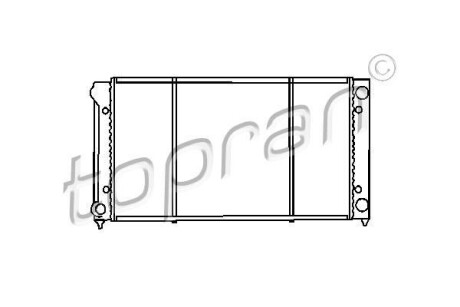 Радіатор, охолодження двигуна TOPRAN / HANS PRIES 103445