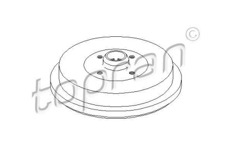 Гальмівний барабан TOPRAN / HANS PRIES 103513
