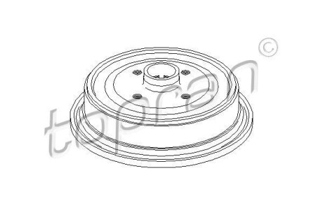 Гальмівний барабан TOPRAN / HANS PRIES 103693