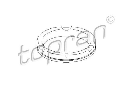 Подшипник качения, опора стойки амортизатора TOPRAN / HANS PRIES 103744