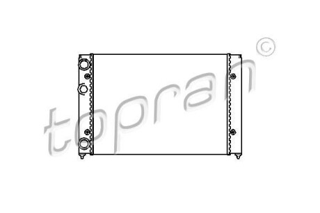 Радіатор, охолодження двигуна TOPRAN / HANS PRIES 103985