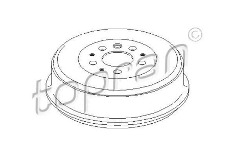 Гальмівний барабан TOPRAN / HANS PRIES 104083